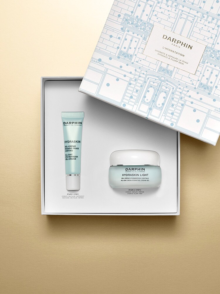COFFRET HYDRASKIN - L'HYDRATATION Hydrating eye and face essentials to help alleviate skin tightness.